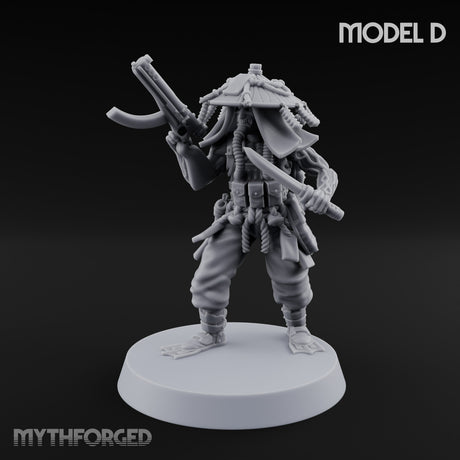 Weird War Amphibious Assaulting Japanese Soldier D Miniature for Dungeons and Dragons, Pathfinder or other TTRPGs