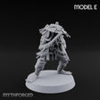 Weird War Amphibious Assaulting Japanese Soldier E Miniature for Dungeons and Dragons, Pathfinder or other TTRPGs