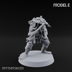 Weird War Amphibious Assaulting Japanese Soldier E Miniature for Dungeons and Dragons, Pathfinder or other TTRPGs