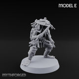 Weird War Amphibious Assaulting Japanese Soldier E Miniature for Dungeons and Dragons, Pathfinder or other TTRPGs