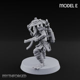 Weird War Amphibious Assaulting Japanese Soldier E Miniature for Dungeons and Dragons, Pathfinder or other TTRPGs