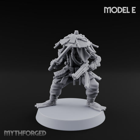 Weird War Amphibious Assaulting Japanese Soldier E Miniature for Dungeons and Dragons, Pathfinder or other TTRPGs