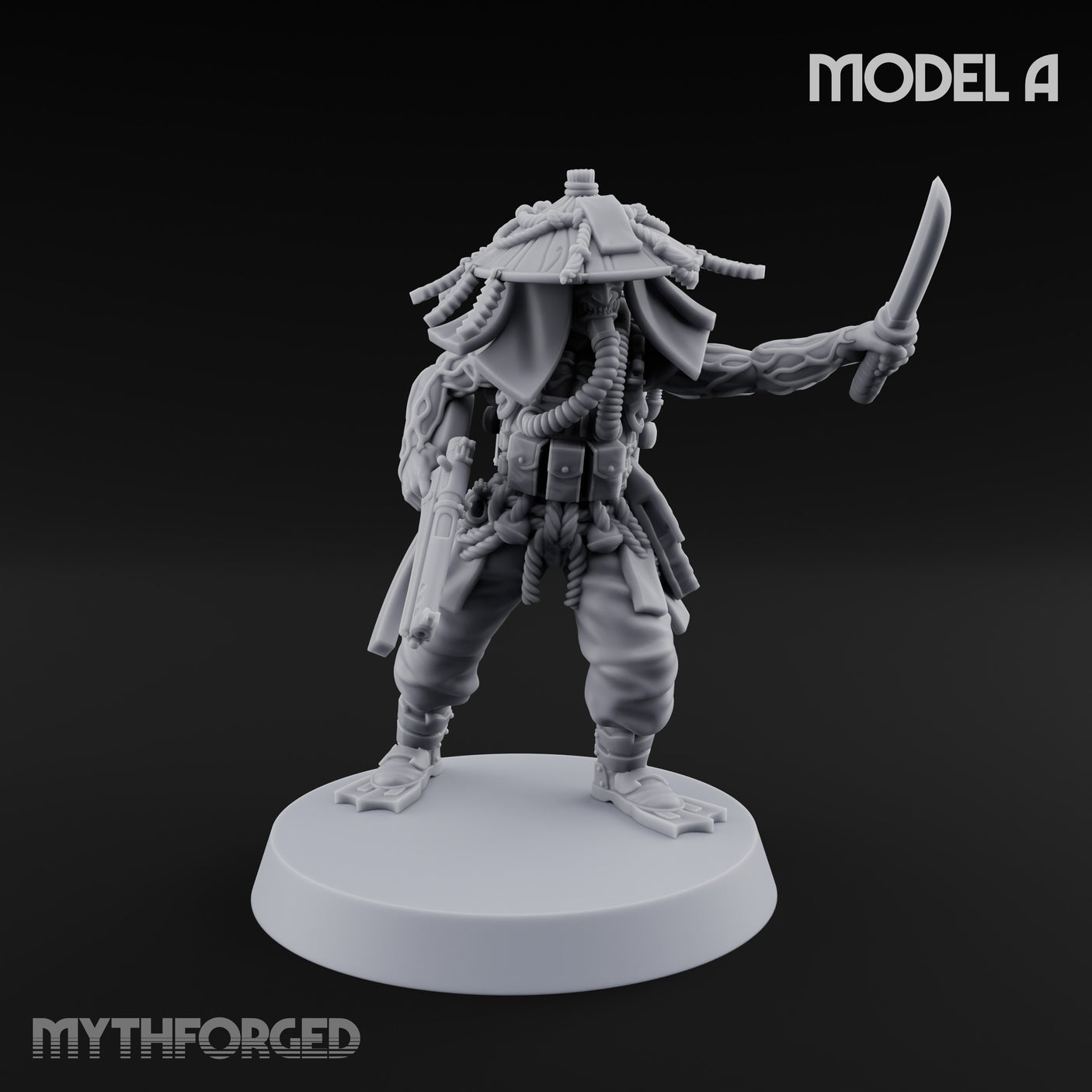 Weird War Amphibious Assaulting Japanese Soldiers Miniature for Dungeons and Dragons, Pathfinder or other TTRPGs