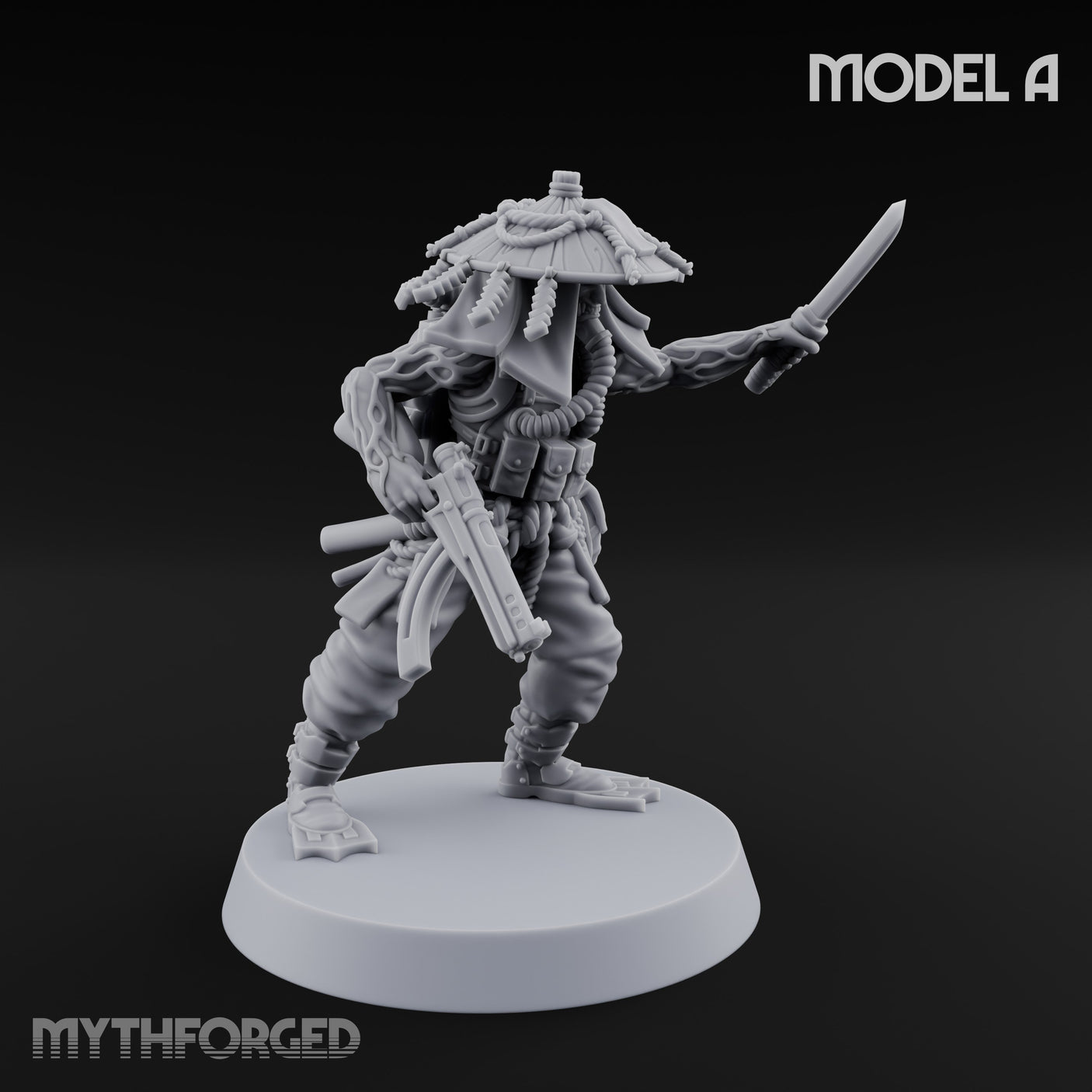 Weird War Amphibious Assaulting Japanese Soldiers Miniature for Dungeons and Dragons, Pathfinder or other TTRPGs