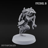 Weird War Amphibious Assaulting Japanese Soldiers Miniature for Dungeons and Dragons, Pathfinder or other TTRPGs