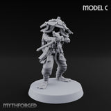 Weird War Amphibious Assaulting Japanese Soldiers Miniature for Dungeons and Dragons, Pathfinder or other TTRPGs