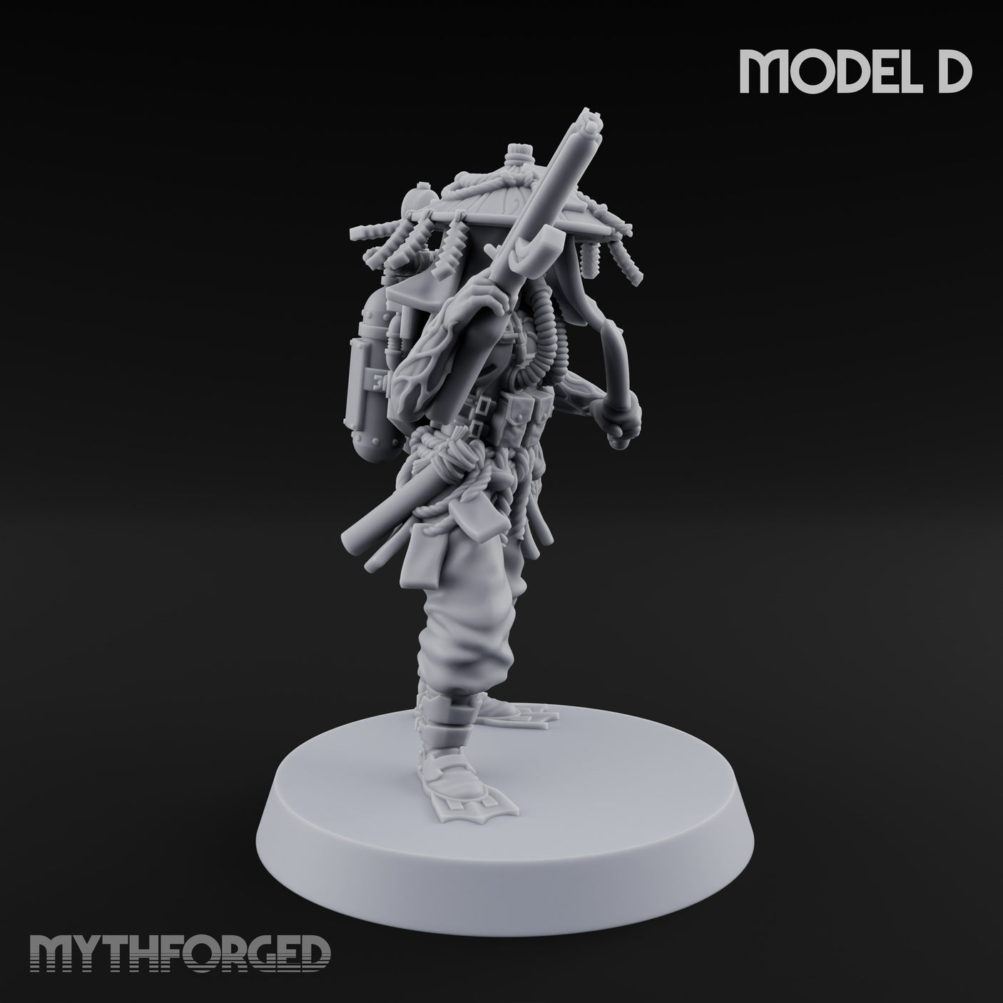 Weird War Amphibious Assaulting Japanese Soldiers Miniature for Dungeons and Dragons, Pathfinder or other TTRPGs