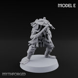 Weird War Amphibious Assaulting Japanese Soldiers Miniature for Dungeons and Dragons, Pathfinder or other TTRPGs