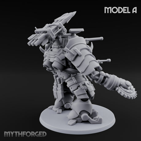 Weird War Claw Stomping Mech Walker A Miniature for Dungeons and Dragons, Pathfinder or other TTRPGs