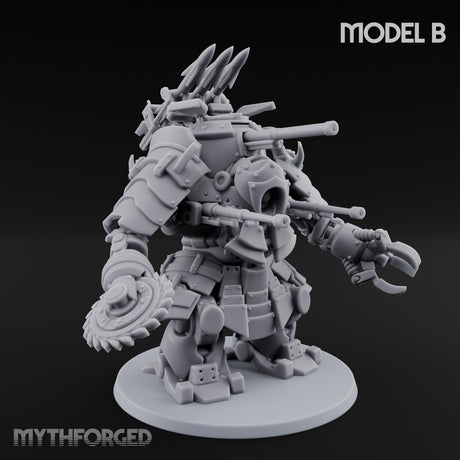 Weird War Claw Stomping Mech Walker B Miniature for Dungeons and Dragons, Pathfinder or other TTRPGs