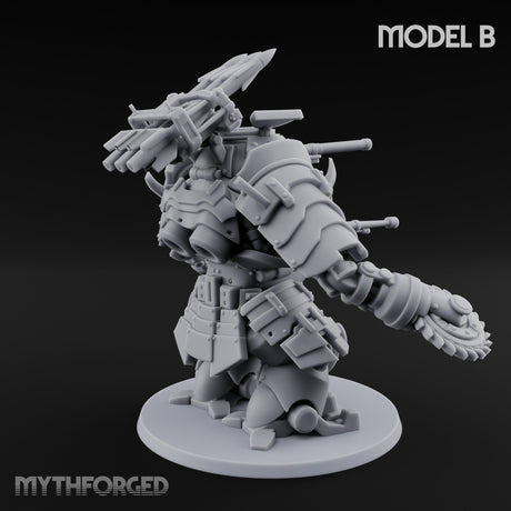 Weird War Claw Stomping Mech Walker B Miniature for Dungeons and Dragons, Pathfinder or other TTRPGs
