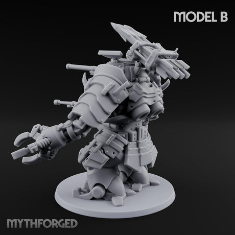 Weird War Claw Stomping Mech Walker B Miniature for Dungeons and Dragons, Pathfinder or other TTRPGs