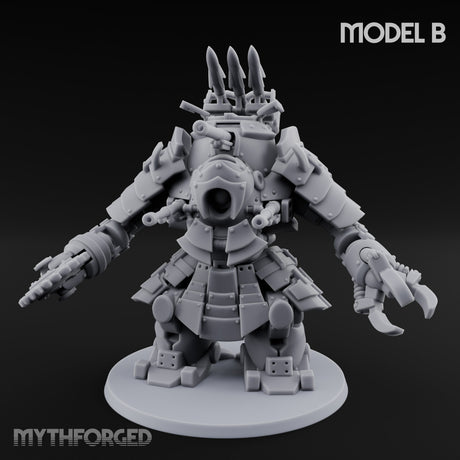 Weird War Claw Stomping Mech Walker B Miniature for Dungeons and Dragons, Pathfinder or other TTRPGs