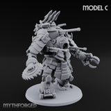 Weird War Claw Stomping Mech Walker C Miniature for Dungeons and Dragons, Pathfinder or other TTRPGs