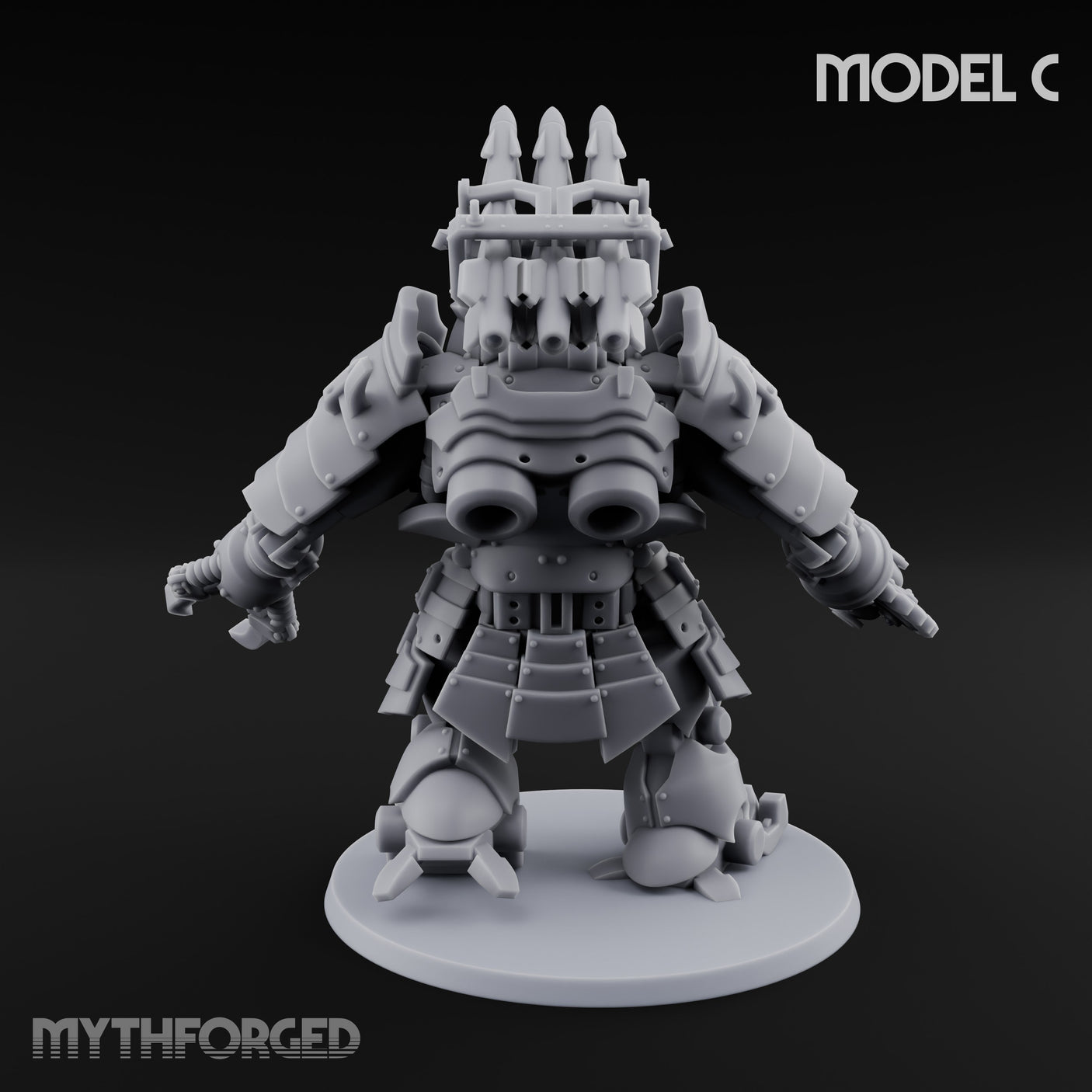 Weird War Claw Stomping Mech Walker C Miniature for Dungeons and Dragons, Pathfinder or other TTRPGs