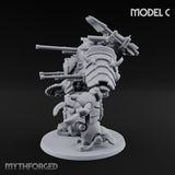 Weird War Claw Stomping Mech Walker C Miniature for Dungeons and Dragons, Pathfinder or other TTRPGs