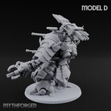 Weird War Claw Stomping Mech Walker D Miniature for Dungeons and Dragons, Pathfinder or other TTRPGs