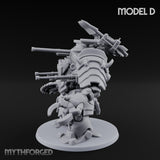 Weird War Claw Stomping Mech Walker D Miniature for Dungeons and Dragons, Pathfinder or other TTRPGs
