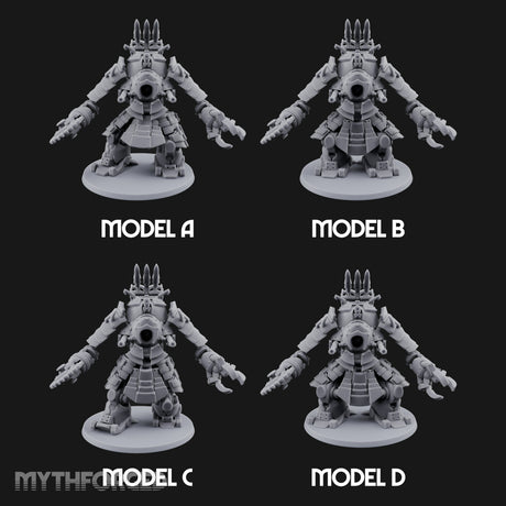 Weird War Claw Stomping Mech Walkers Miniature for Dungeons and Dragons, Pathfinder or other TTRPGs