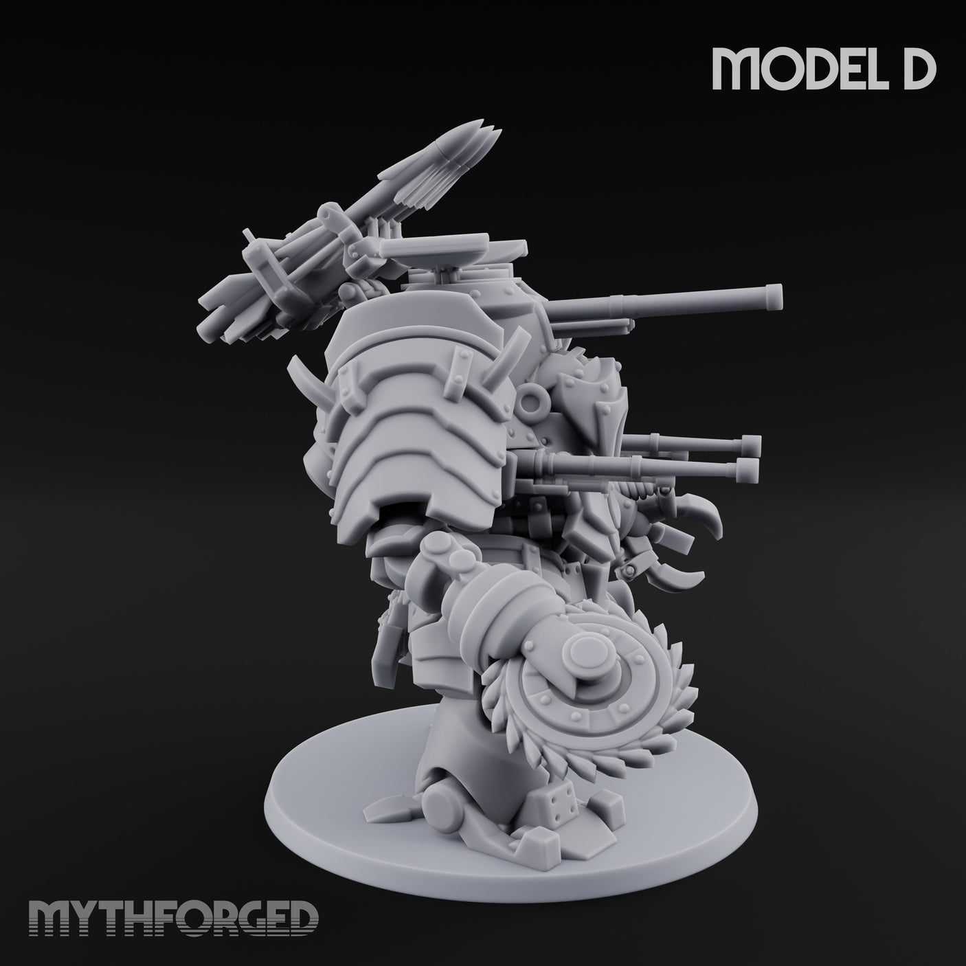 Weird War Claw Stomping Mech Walkers Miniature for Dungeons and Dragons, Pathfinder or other TTRPGs