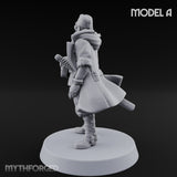 Weird War Gas Masked Gunning Japanese Trooper A Miniature for Dungeons and Dragons, Pathfinder or other TTRPGs