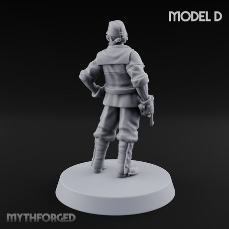 Weird War Gas Masked Gunning Japanese Trooper D Miniature for Dungeons and Dragons, Pathfinder or other TTRPGs