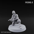 Weird War Gas Masked Gunning Japanese Trooper E Miniature for Dungeons and Dragons, Pathfinder or other TTRPGs