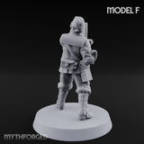 Weird War Gas Masked Gunning Japanese Trooper F Miniature for Dungeons and Dragons, Pathfinder or other TTRPGs