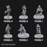 Weird War Gas Masked Gunning Japanese Troopers Miniature for Dungeons and Dragons, Pathfinder or other TTRPGs