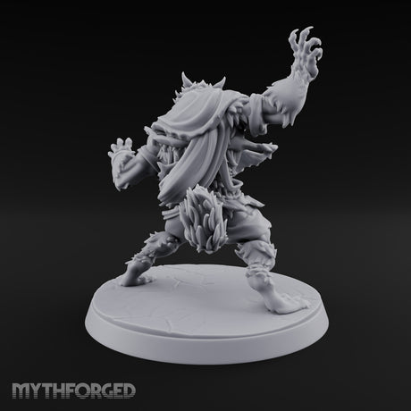 Scarves Torn, Fangs Bared Werewolf Monster A