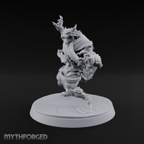 Scarves Torn, Fangs Bared Werewolf Monster A