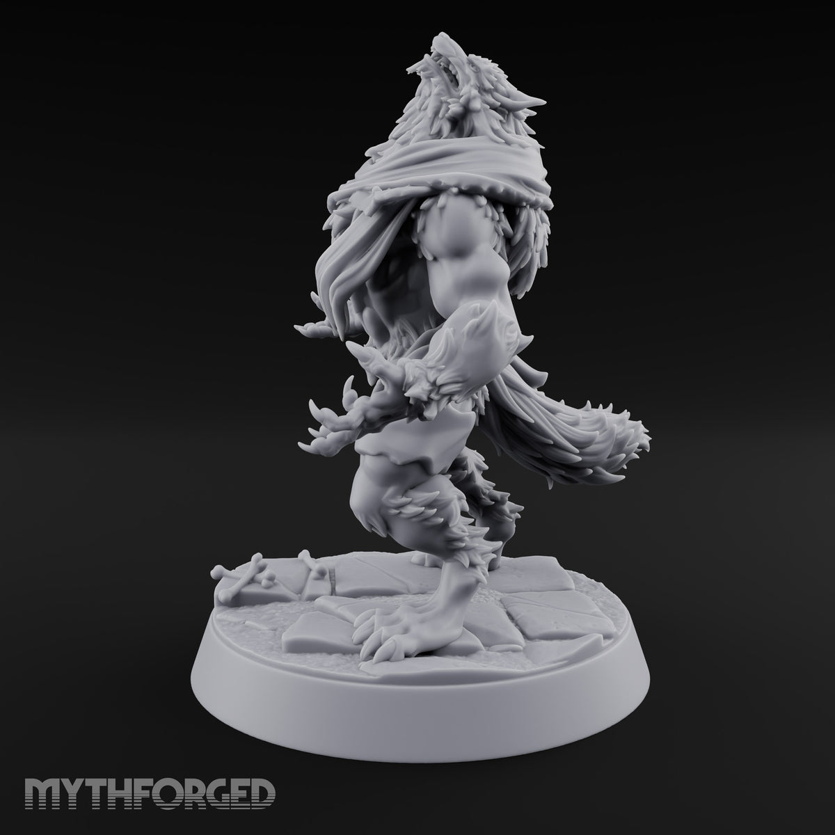 Scarves Torn, Fangs Bared Werewolf Monster B