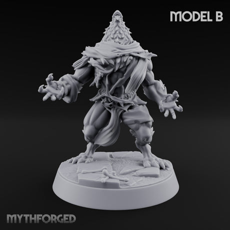 Scarves Torn, Fangs Bared Werewolf Monster B