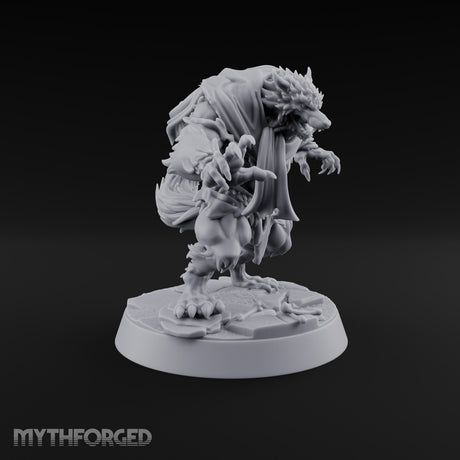 Scarves Torn, Fangs Bared Werewolf Monster C