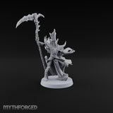Unfurled and Unforgiving Vampire Lord with Banner and Skull Spirits On Foot — Scythe