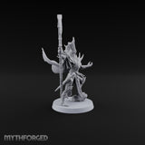 Unfurled and Unforgiving Vampire Lord with Banner and Skull Spirits On Foot — Scythe