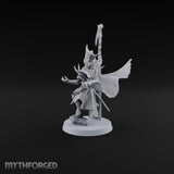 Unfurled and Unforgiving Vampire Lord with Banner and Skull Spirits On Foot — Scythe
