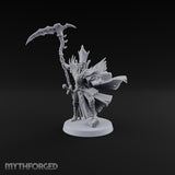 Unfurled and Unforgiving Vampire Lord with Banner and Skull Spirits On Foot — Scythe