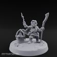 Willowy Halfling Protector Miniature for Dungeons and Dragons, Pathfinder or other TTRPGs