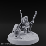 Willowy Halfling Protector Miniature for Dungeons and Dragons, Pathfinder or other TTRPGs