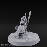 Willowy Halfling Protector Miniature for Dungeons and Dragons, Pathfinder or other TTRPGs