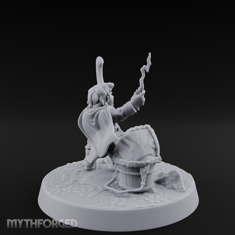 Willowy Halfling Protector Miniature for Dungeons and Dragons, Pathfinder or other TTRPGs