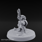 Willowy Halfling Protector Miniature for Dungeons and Dragons, Pathfinder or other TTRPGs