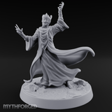 Flourishing With Magic Human Sorcereress Miniature for Dungeons and Dragons, Pathfinder or other TTRPGs