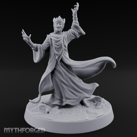 Flourishing With Magic Human Sorcereress Miniature for Dungeons and Dragons, Pathfinder or other TTRPGs