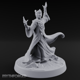 Flourishing With Magic Human Sorcereress Miniature for Dungeons and Dragons, Pathfinder or other TTRPGs