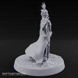 Flourishing With Magic Human Sorcereress Miniature for Dungeons and Dragons, Pathfinder or other TTRPGs