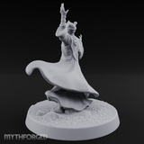 Flourishing With Magic Human Sorcereress Miniature for Dungeons and Dragons, Pathfinder or other TTRPGs