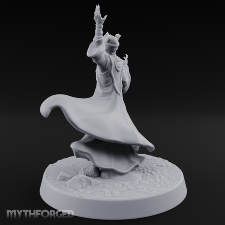 Flourishing With Magic Human Sorcereress Miniature for Dungeons and Dragons, Pathfinder or other TTRPGs