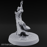 Flourishing With Magic Human Sorcereress Miniature for Dungeons and Dragons, Pathfinder or other TTRPGs